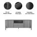 Rack Bancada com Painel para Tv de até 70" com Led Dalua Jequitiba/Off White