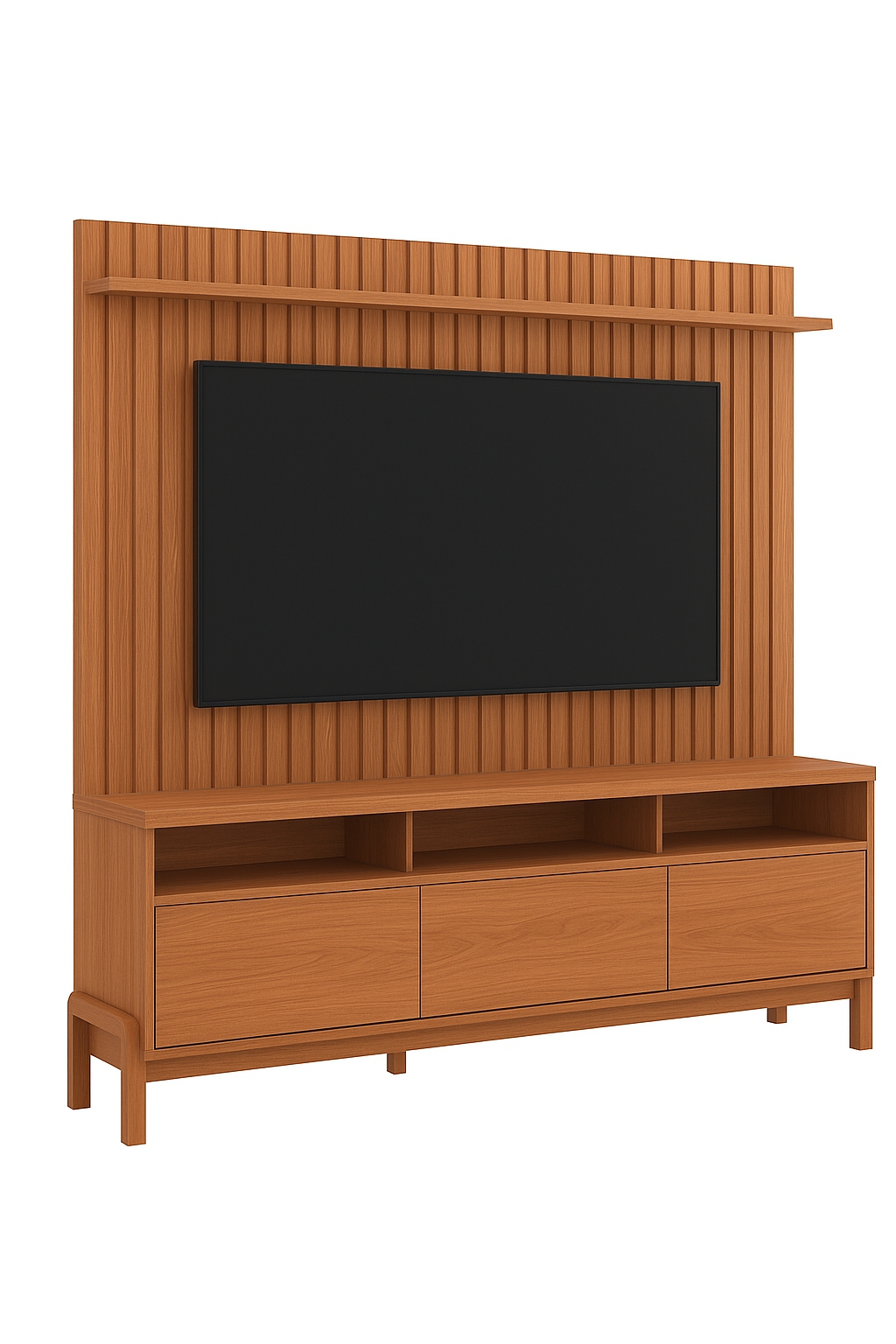 Rack Bancada com Painel para Tv de até 70" em MDF França Jequitiba