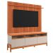 Rack Bancada com Painel para Tv de até 70" em MDF França Jequitiba/Off White
