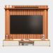 Rack Bancada com Painel para Tv de até 75" com Led Ariel Jequitibá Ripado 3D/Off White