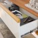 Rack Bancada com Painel para Tv de até 75" com Led Ariel Jequitiba/Off White