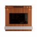 Rack Bancada com Painel para Tv de até 75" com Led Bel Jequitibá Ripado 3D/Off White