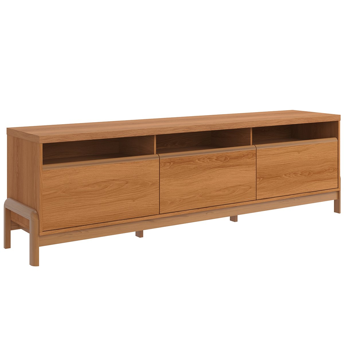 Rack Bancada com Painel para Tv de até 75" em MDF Line Jequitiba
