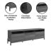 Rack Bancada com Painel para Tv de até 75" em MDF Line Jequitiba