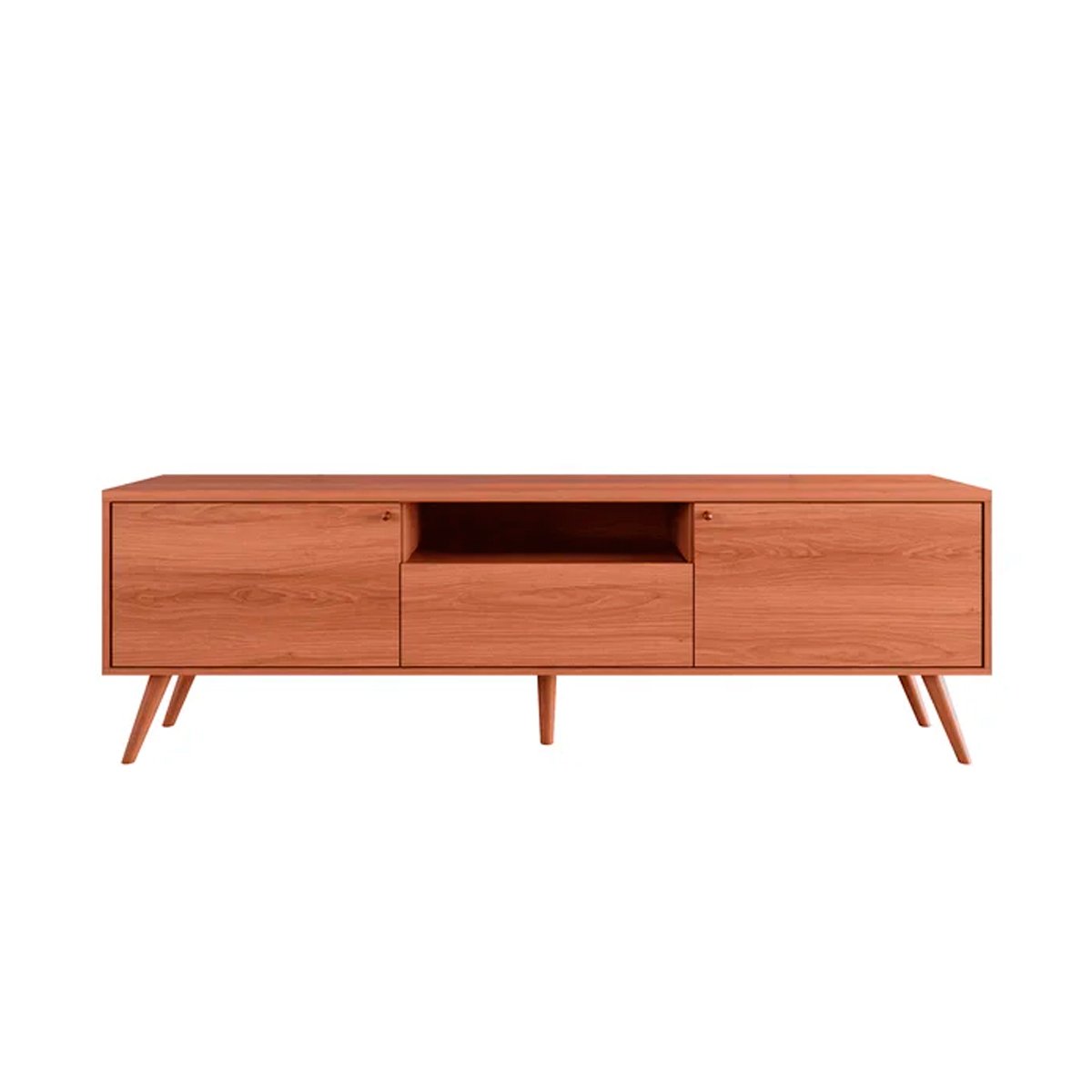 Rack Bancada para Tv de até 60" 1 Porta 2 Gavetas Rivire 1.3 Jequitiba