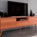 Rack Bancada para Tv de até 60" 1 Porta 2 Gavetas Rivire 1.3 Jequitiba