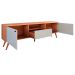 Rack Bancada para Tv de até 60" 1 Porta 2 Gavetas Rivire 1.3 Jequitiba/Off White