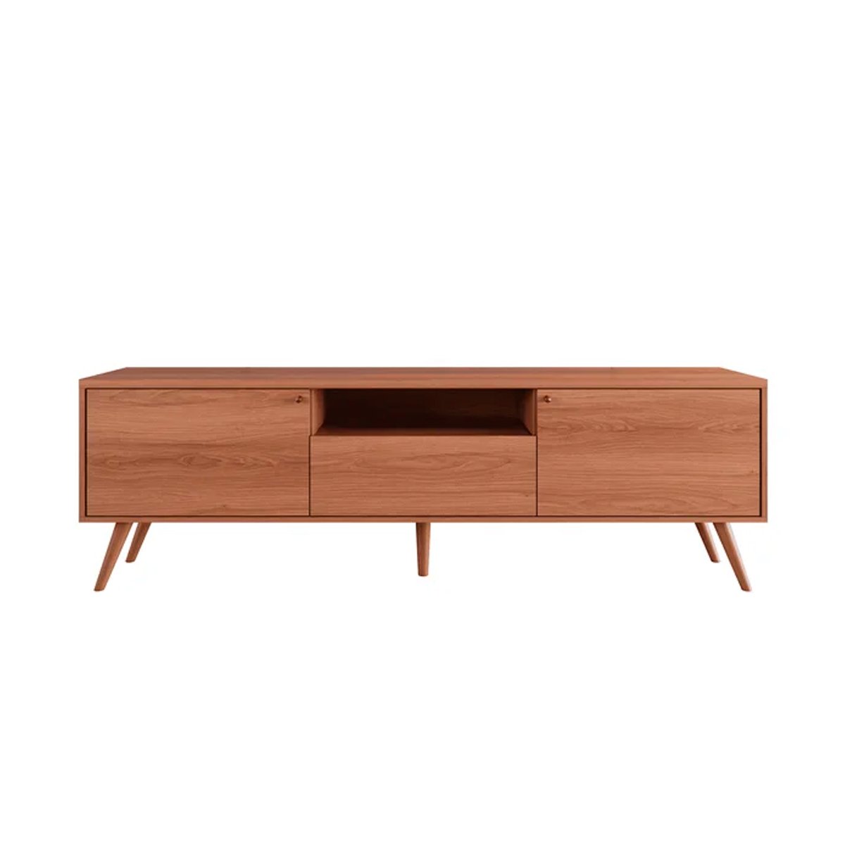 Rack Bancada para Tv de até 70" 1 Porta 2 Gavetas Rivire 1.8 Jequitiba