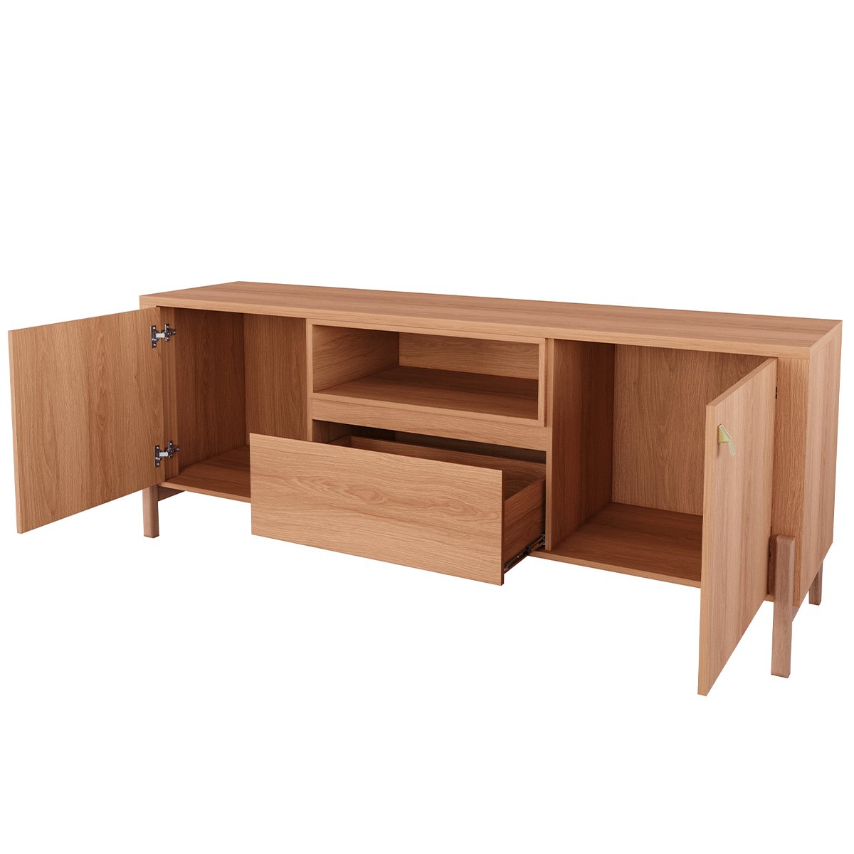 Rack Bancada para Tv de até 70" 2 Portas 1 Gaveta Gleyce Jequitiba