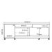 Rack Bancada para Tv de até 70" 3 Portas Dalva Jequitiba/Off White