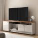 Rack Bancada para Tv de até 70" 3 Portas Dalva Off White/Jequitiba