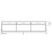 Rack Bancada para Tv de até 75" 1 Porta 2 Gavetas 2.1 Elisa Off White/Jequitiba