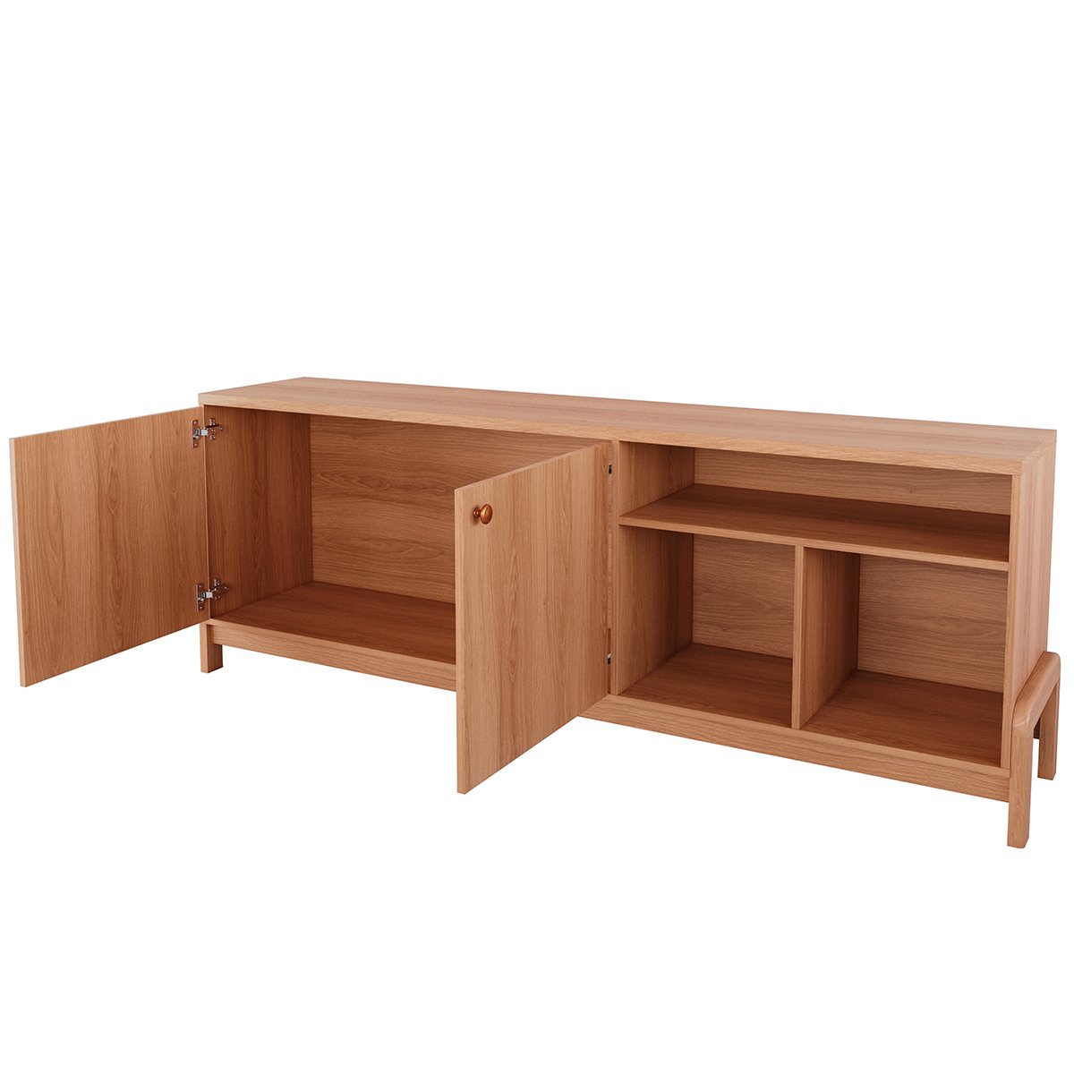 Rack Bancada para Tv de até 75" 2 Portas Sandy Jequitiba