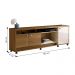 Rack para TV 75 Polegadas Foggia Imbuia Off White