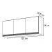 Armário Aéreo 120cm 3 Portas Virgínia Branco - Lumil Móveis