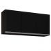 Armário Aéreo 120cm 3 Portas Virgínia Preto - Lumil Móveis
