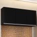 Armário Aéreo 120cm 3 Portas Virgínia Preto - Lumil Móveis