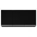 Armário Aéreo 120cm 3 Portas Virgínia Preto - Lumil Móveis