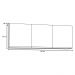 Armário Aéreo 150cm 3 Portas Argélia Preto - Lumil