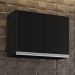Armário Aéreo 67cm 2 Portas Califórnia Preto - Lumil Móveis