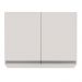 Armário Aéreo 80cm 2 Portas Califórnia Branco - Lumil Móveis