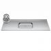Armário Aéreo Argélia e Balcão Gabinete com Pia Inox 150cm Dakota Branco - Lumil