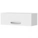 Armário Aéreo Geladeira Veneza 70cm 1 Porta Branco/Castanho - Lumil Móveis