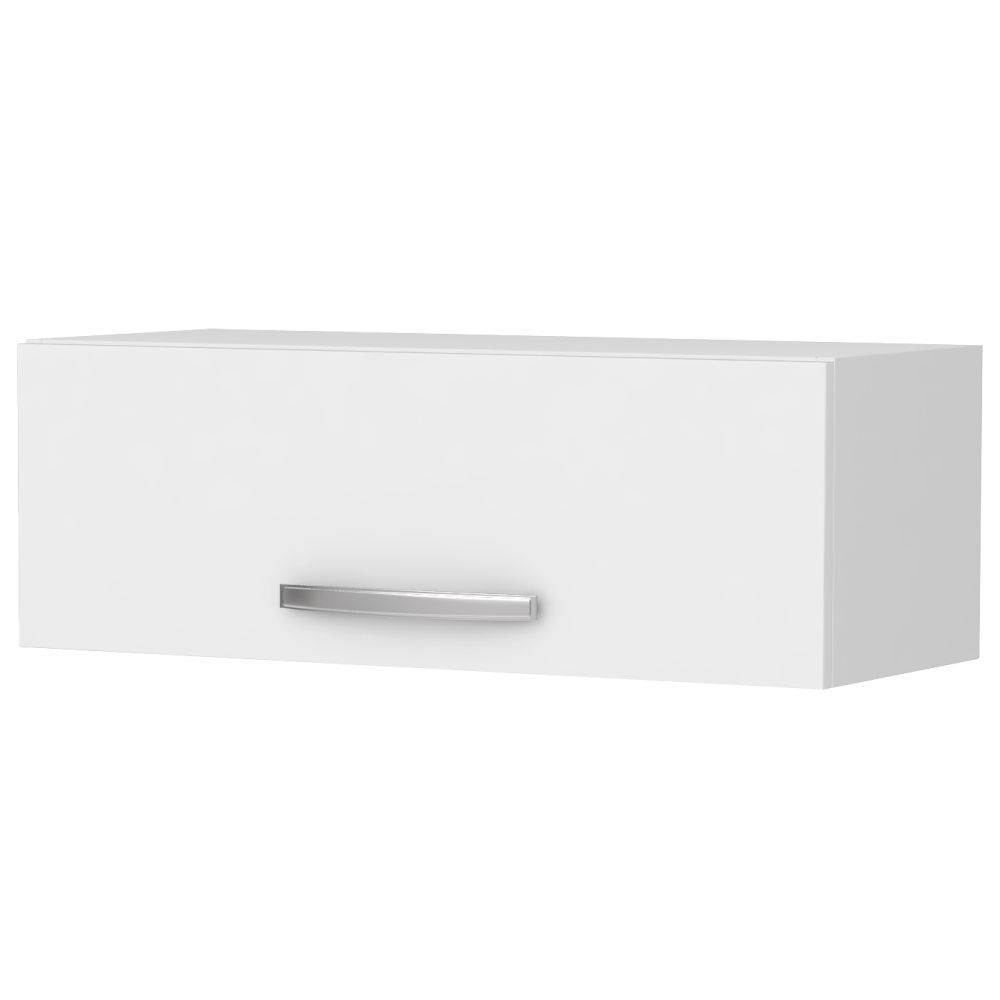 Armário Aéreo Geladeira Veneza 70cm 1 Porta Branco/Castanho - Lumil Móveis
