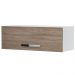 Armário Aéreo Geladeira Veneza 70cm 1 Porta Branco/Castanho - Lumil Móveis