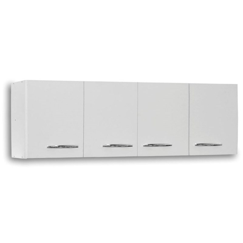 Armário Aéreo Panamá 04 Portas 160cm Branco - Lumil Móveis.