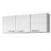 Armário Aéreo Parma 150cm 3 Portas Branco/Castanho - Lumil Móveis