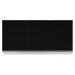 Armário Aéreo de Cozinha 120cm 3 Portas Virgínia Branco/Preto - Lumil