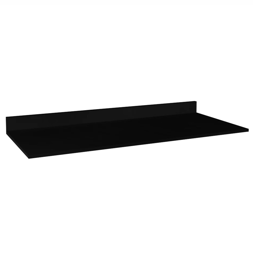 Armário Nevada e Balcão 180cm com Tampo Dallas Preto/Cinza - Lumil