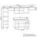 Armário de Cozinha Modulada 5 Peças CP14 Balcão com Tampo Branco - Lumil