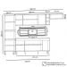 Armário de Cozinha Modulada 5 Peças CP18 Balcão com Pia Inox Preto - Lumil