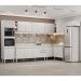 Armário de Cozinha Modulada de Canto 9 Peças CP05 Balcão com Tampo Branco - Lumil