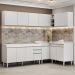 Armário de Cozinha Modulado de Canto 6 Peças CP31 Balcão sem Tampo Branco - Lumil