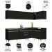 Armário de Cozinha Modulado de Canto 6 Peças CP33 com Pia Inox Preto - Lumil