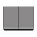 Armário de Cozinha Modulado de Canto 6 Peças CP33 com Pia Inox Preto/Cinza - Lumil