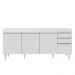 Armário de Cozinha Modulado de Canto 8 Peças CP25 Balcão sem Tampo Branco - Lumil