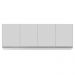 Armário de Cozinha Modulado de Canto 8 Peças CP27 com Pia Inox Branco - Lumil