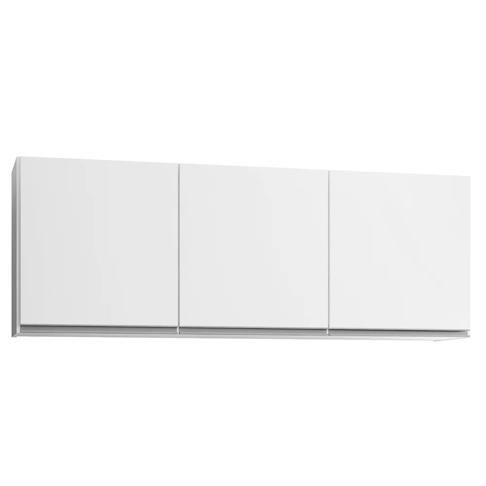 Armário de Cozinha Modulado de Canto Direito 4 Peças CP41 Balcão com Tampo Branco - Lumil