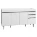 Armário de Cozinha Modulado de Canto Esquerdo 4 Peças CP49 Balcão sem Tampo Branco - Lumil