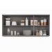 Armários de Cozinha Aéreo 3 Portas 120cm Kit 2 Honduras Cinza - Lumil