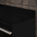 Balcão Gabinete 180cm com Tampo Dallas Preto/Cinza - Lumil