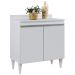 Balcão Gabinete 80cm 2 Portas Hawai Branco - Lumil Móveis