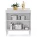 Balcão Gabinete 80cm 2 Portas Hawai Branco - Lumil Móveis