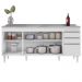 Balcão Gabinete Com Pia 180cm Dallas Branco - Lumil