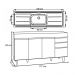 Balcão Gabinete Com Pia 180cm Dallas Branco - Lumil
