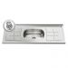 Balcão Gabinete Com Pia Inox 100cm 2 Portas 2 Gavetas Luziania Branco - Lumil Móveis